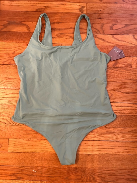 Auden Tops - Auden Sage Green Scoop Neck Bodysuit